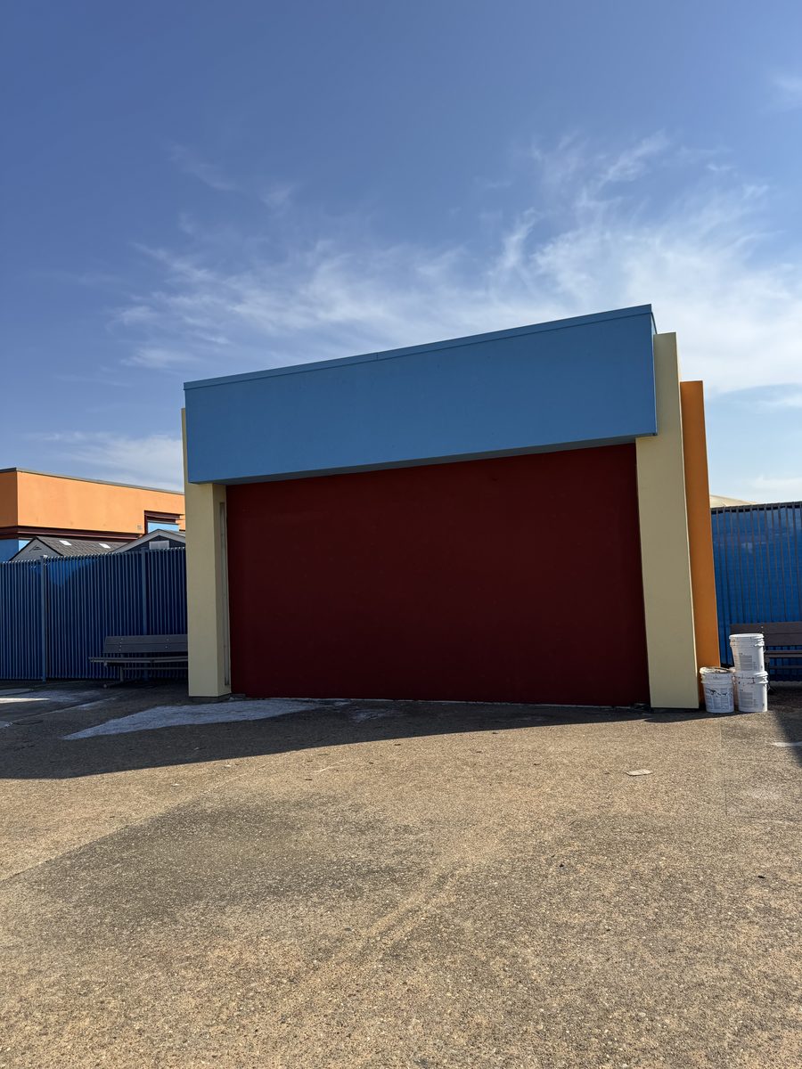 Commercial stucco build