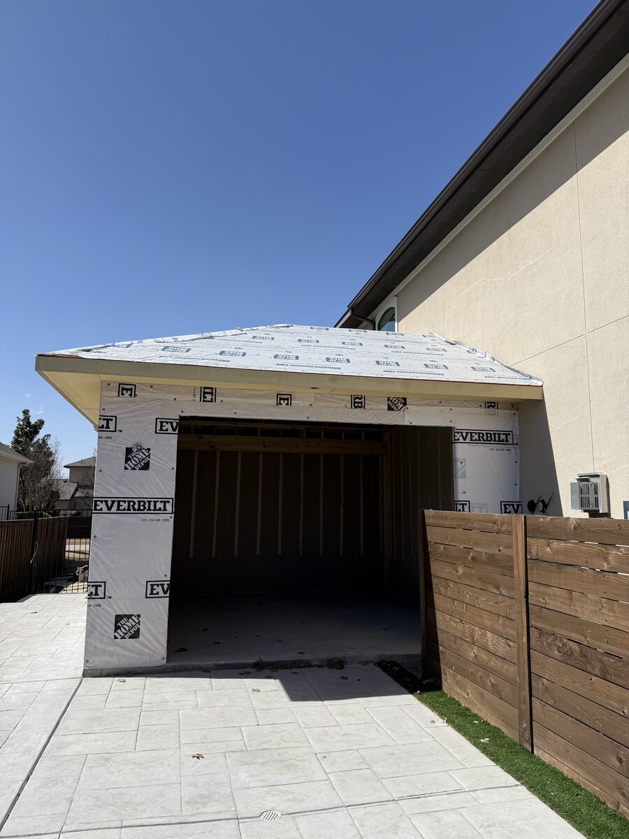 Stucco repair work